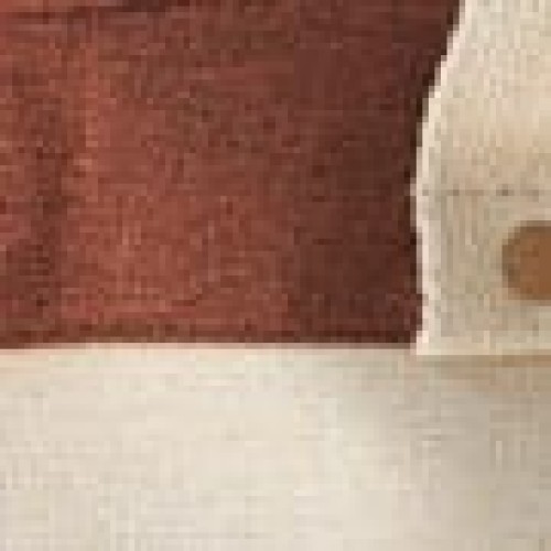 Boho Οικολογικό Λευκό Καλάθι με Σοκολά Φάσα Flynn 3 Μεγέθη Μεσαίο Άσπρο