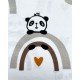 Βαμβακερή Βρεφική Μαξιλαροθήκη Sweet Panda 30x45cm 30x45cm Μπεζ