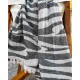 Ριγέ Παρεό με Κρόσσι Sebra 90x190cm Παρεό (90x190cm) Ριγέ Παρεό με Κρόσσι Sebra 90x190cm Παρεό (90x190cm)