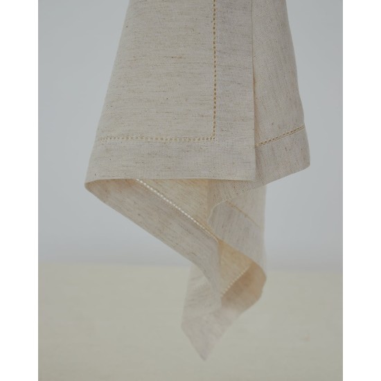 Μονόχρωμη Πετσέτα Φαγητού με Αζούρ Sintra 53x53cm 53x53cm Natural Μονόχρωμη Πετσέτα Φαγητού με Αζούρ Sintra 53x53cm 53x53cm Natural