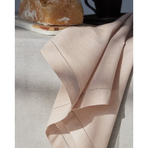 Μονόχρωμη Cottonlinen Πετσέτα Φαγητού με Αζούρ Faro 53x53 53x53cm Πούδρα Μονόχρωμη Cottonlinen Πετσέτα Φαγητού με Αζούρ Faro 53x53 53x53cm Πούδρα