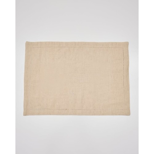 Μονόχρωμο Αδιάβροχο Σουπλά Διπλής Όψης με Αζούρ Tavira 35x50cm 35x50cm Natural