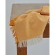 Μονόχρωμη Πετσέτα Φαγητού με Κρόσσι Estoril 53x53cm 53x53cm Χρυσό Μονόχρωμη Πετσέτα Φαγητού με Κρόσσι Estoril 53x53cm 53x53cm Χρυσό
