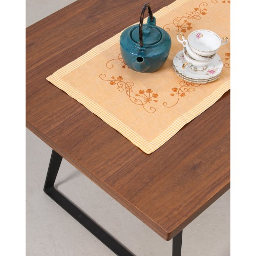 Τραβέρσα Χειροποίητο Κέντημα Borea Bo Maison Τραβέρσα (41x115cm) Κίτρινο