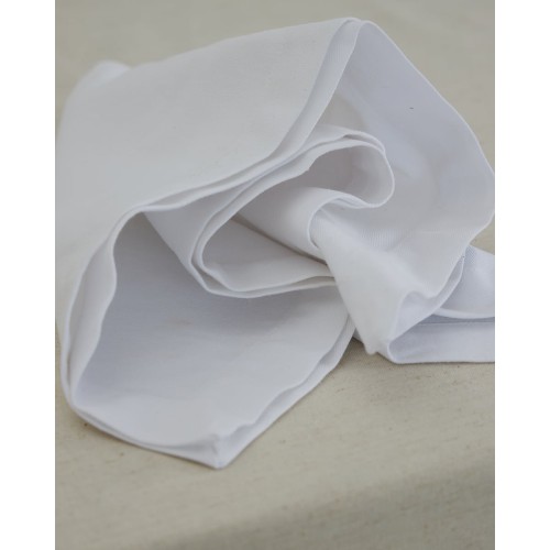 Μονόχρωμη Βαμβακερή Πετσέτα Φαγητού Γαλλική Γωνία Lagos 53x53cm 53x53cm Άσπρο