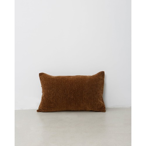 Διακοσμητική μαξιλαροθήκη Ellys με κυψελωτό σχέδιο 35x45cm Σοκολά