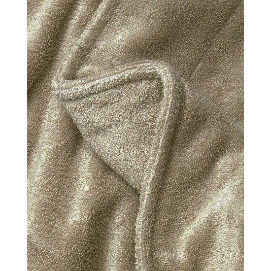 Μονόχρωμο Πετσετέ Αντηλιακό Δίκλωνο Ύφασμα Φ150cm Secar Γκρι - Μπεζ