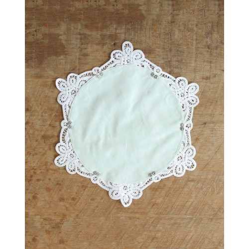 Βαμβακερό Βεραμάν Κάλυμμα Ψωμιέρας με Δαντέλα One Size Βεραμάν Βαμβακερό Βεραμάν Κάλυμμα Ψωμιέρας με Δαντέλα One Size Βεραμάν