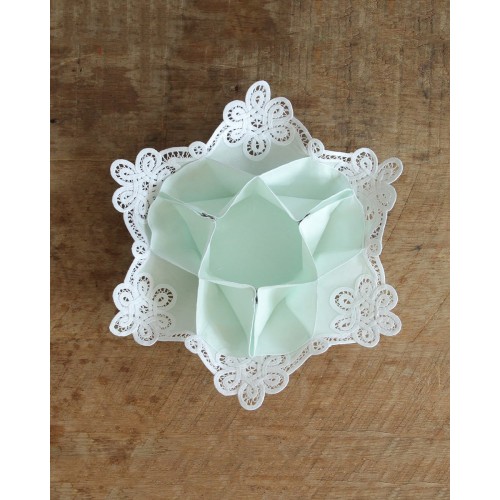 Βαμβακερό Βεραμάν Κάλυμμα Ψωμιέρας με Δαντέλα One Size Βεραμάν