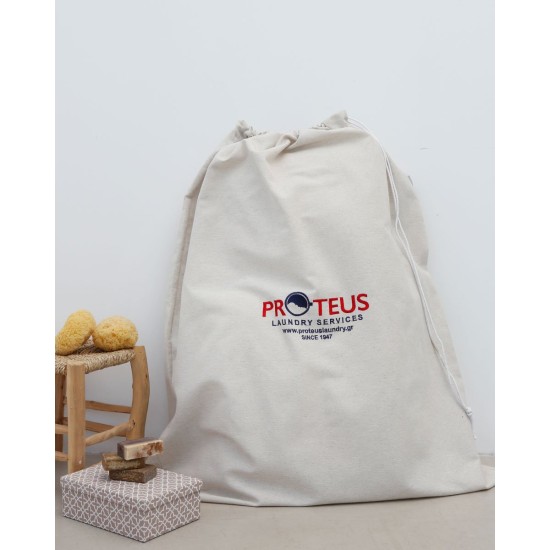 Επαγγελματικός Σάκος Απλύτων με Κορδόνι Monaco σε 6 Αποχρώσεις 50x90cm Μπεζ