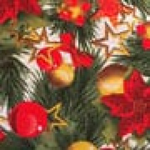 Ύφασμα Χριστουγεννιάτικο Σχέδιο Λονέτα Christmas Garland Φ280cm Multi Ύφασμα Χριστουγεννιάτικο Σχέδιο Λονέτα Christmas Garland Φ280cm Multi