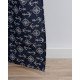 Έτοιμη Ραμμένη Κουρτίνα με Πυξίδες και Άγκυρες Angira Παραθύρου (140x160cm) Μπλε Σκούρο