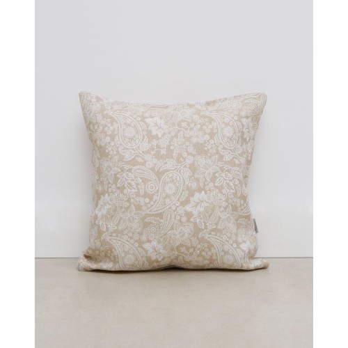 Διακοσμητική μαξιλαροθήκη Teramo με tribal σχέδιο 25x40cm Μπεζ