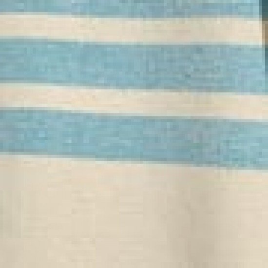Βαμβακερή Ριγέ Πετσέτα Παρεό με Κρόσσι Nobu 90x170cm Παρεό | 90x170cm Τιρκουάζ