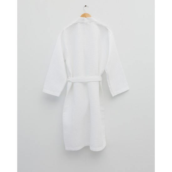 3D Πικέ Cotton Waffle Unisex Μπουρνούζι Fitz 280gsm Large Άσπρο 3D Πικέ Cotton Waffle Unisex Μπουρνούζι Fitz 280gsm Large Άσπρο