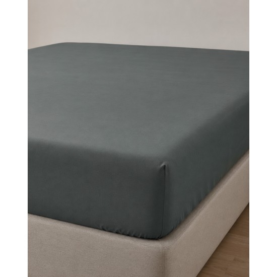 Microsilk Μονόχρωμο Σεντόνι με Λάστιχο Oscar 6 Αποχρώσεις Διπλή (140x200 40cm) Ανθρακί Microsilk Μονόχρωμο Σεντόνι με Λάστιχο Oscar 6 Αποχρώσεις Διπλή (140x200 40cm) Ανθρακί