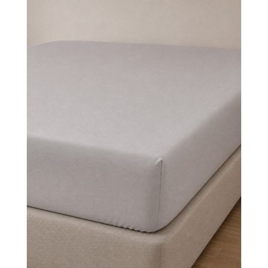 Microsilk Μονόχρωμο Σεντόνι με Λάστιχο Oscar 6 Αποχρώσεις Μονή (100x200 40cm) Γκρι - Μπεζ Microsilk Μονόχρωμο Σεντόνι με Λάστιχο Oscar 6 Αποχρώσεις Μονή (100x200 40cm) Γκρι - Μπεζ