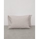 Microsilk Μονόχρωμο Ζεύγος Μαξιλαροθήκες Oscar 50x70cm 50x70cm Γκρι - Μπεζ Microsilk Μονόχρωμο Ζεύγος Μαξιλαροθήκες Oscar 50x70cm 50x70cm Γκρι - Μπεζ