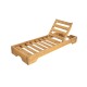 Ξύλινη Ξαπλώστρα με Μαξιλάρι Chizu 70x200x22cm Ξύλινη Ξαπλώστρα με Μαξιλάρι Chizu 70x200x22cm