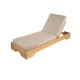 Ξύλινη Ξαπλώστρα με Μαξιλάρι Chizu 70x200x22cm Ξύλινη Ξαπλώστρα με Μαξιλάρι Chizu 70x200x22cm