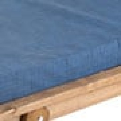 Ξύλινη Ξαπλώστρα με Σπαστό Πόδι και Μαξιλάρι Aiya 70x200x33cm