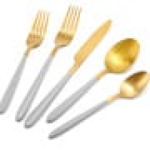 Ανοξείδωτο Πιρούνι Γλυκού Ματ Υφή Demy Γκρι