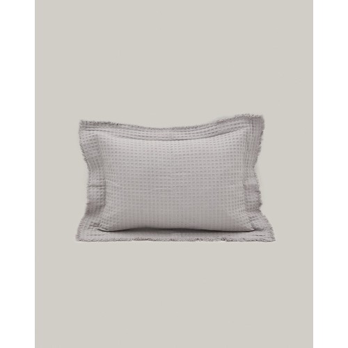 3D Βαμβακερή Πικέ Oxford Μαξιλαροθήκη Pereira σε 6 Αποχρώσεις 50x70 5cm Γκρι