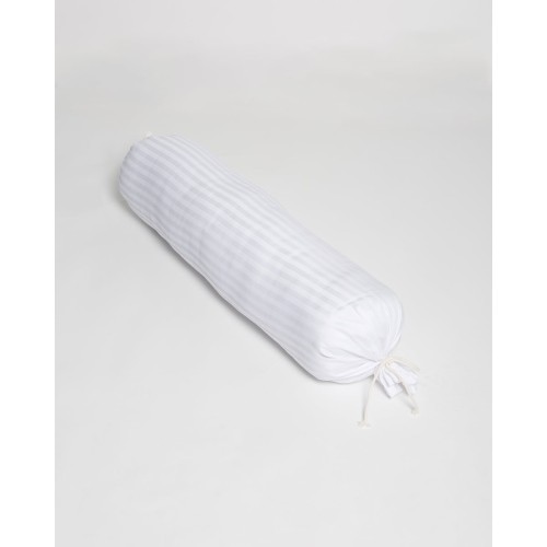 Βαμβακοσατέν Θήκη για Μαξιλάρι Καραμέλα Redon 30x100cm Άσπρο