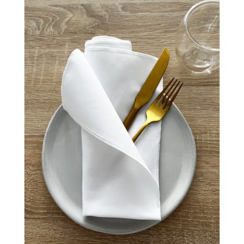 Λευκή Πετσέτα Φαγητού Yohana 50x50cm 50x50cm Άσπρο