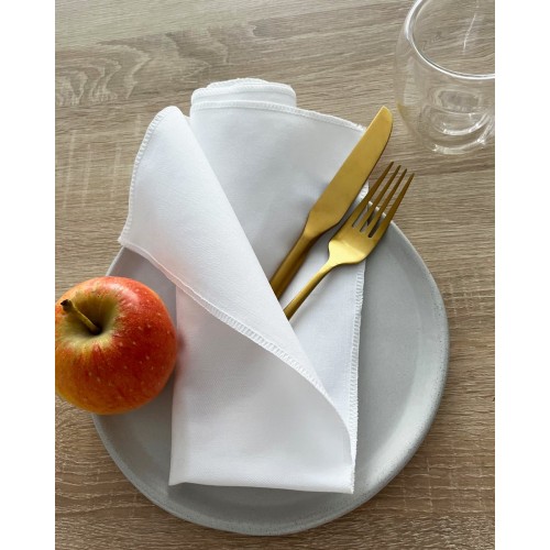 Λευκή Πετσέτα Φαγητού Yohana 50x50cm 50x50cm Άσπρο