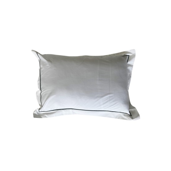 Oxford Λευκή Μαξιλαροθήκη με Πλακέ Κέντημα Mansion 52x72 5cm 52x72 5cm Άσπρο Oxford Λευκή Μαξιλαροθήκη με Πλακέ Κέντημα Mansion 52x72 5cm 52x72 5cm Άσπρο