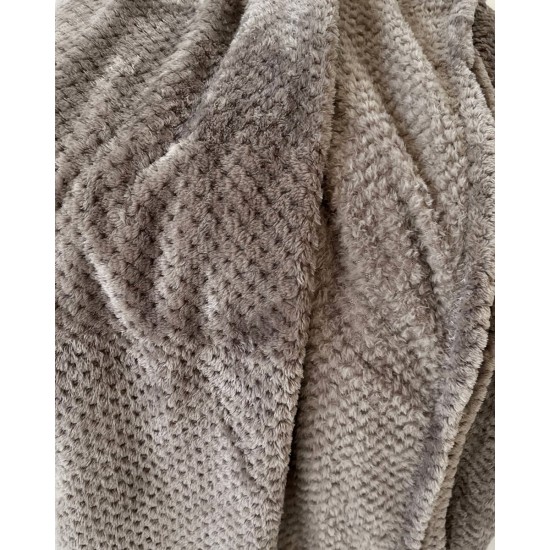 Βελουτέ Κουβέρτα Ανάγλυφη Coral Fleece Minthi 150x210cm Μονή (150x210cm) Γκρι - Μπεζ Βελουτέ Κουβέρτα Ανάγλυφη Coral Fleece Minthi 150x210cm Μονή (150x210cm) Γκρι - Μπεζ