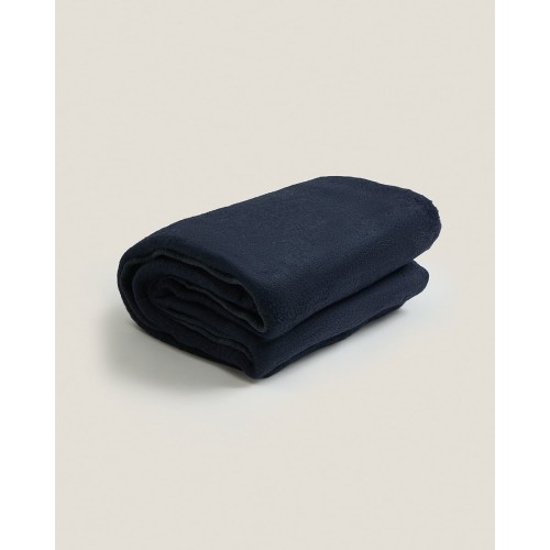 Μονόχρωμη Κουβέρτα Vermio σε 2 Διαστάσεις Υπέρδιπλη (220x240cm) Μπλε Σκούρο