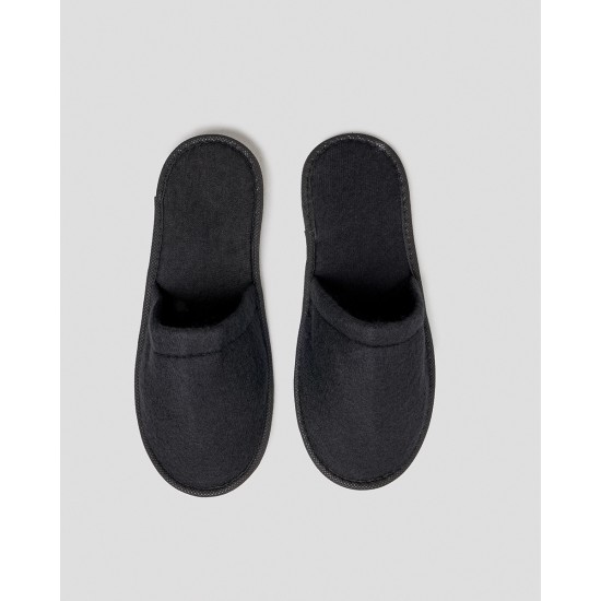 Πετσετέ Μαύρες Κλειστές Παντόφλες Slipper One Size Μαύρο Πετσετέ Μαύρες Κλειστές Παντόφλες Slipper One Size Μαύρο