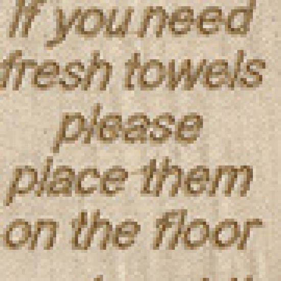 Υφασμάτινη Σήμανση Hospitality Fresh Towels 15x35cm One Size (15x35cm) Χρυσό