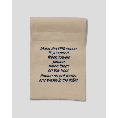 Υφασμάτινη Σήμανση Hospitality Fresh Towels 15x35cm One Size (15x35cm) Μπλε Σκούρο