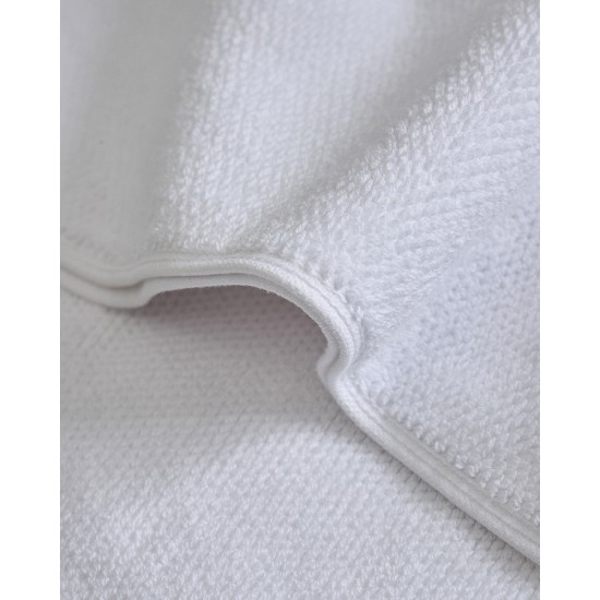 Βαμβακερή Λευκή Δίκλωνη Ξενοδοχειακή Πετσέτα Sorra Λουτρού | 90x160cm Άσπρο
