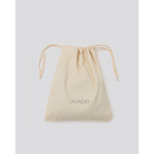 Θήκη για Άπλυτα με Γκρεζ Εκτύπωση Laundry Dutch 2 Διαστάσεις 35x44cm Εκρού