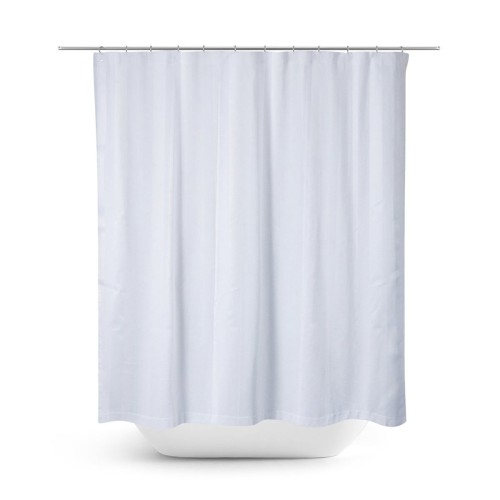 Αδιάβροχη Μονόχρωμη Κουρτίνα Μπάνιου Hydro 180x220cm Άσπρο