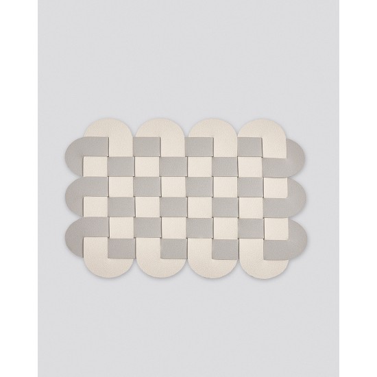 Δίχρωμο Πλεκτό Σουπλά από Δερματίνη Lorum Des.1 One Size (29x41cm) Εκρού Δίχρωμο Πλεκτό Σουπλά από Δερματίνη Lorum Des.1 One Size (29x41cm) Εκρού