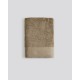 Βαμβακερή Πετσέτα με Φαρδιά Πικέ Φάσα Capital 700gsm Μπάνιου | 65x135cm Γκρι - Μπεζ
