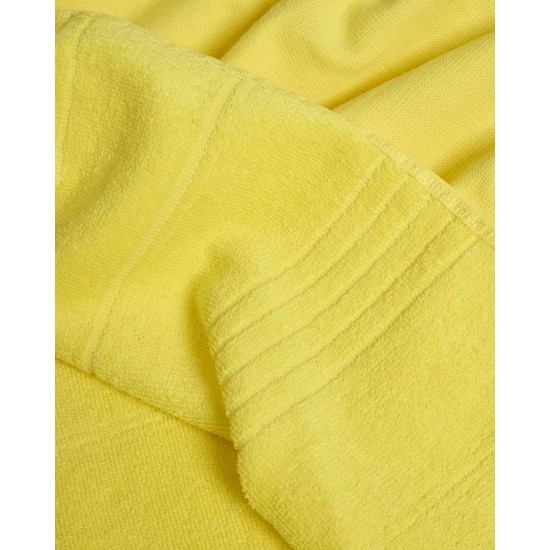 Βαμβακερή Πετσέτα Διπλής Όψης με Κρόσσια Klima σε 8 Αποχρώσεις 90x170cm Θαλάσσης | 90x170cm Κίτρινο