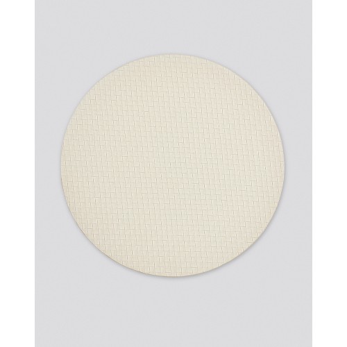 Δίχρωμο Στρογγυλό Πλεκτό Σουπλά από Δερματίνη Lorum Des.3 One Size (38cm) Μπλε