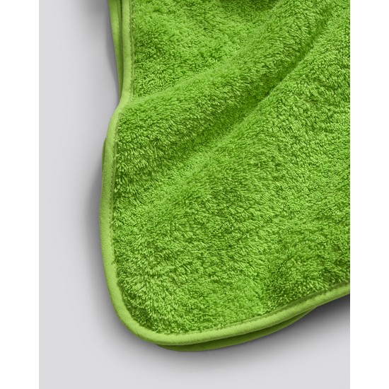 Βαμβακερή Μονόχρωμη Πετσέτα Πισίνας Ξαπλώστρας με Ρέλι Aida 90x200cm Μπουρνουζοπετσέτα | 90x200cm Λαχανί