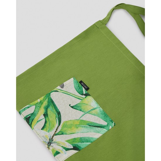 Πράσινη Ποδιά Μέσης με Εμπριμέ Τσέπη Panama Μέσης Πράσινη Ποδιά Μέσης με Εμπριμέ Τσέπη Panama Μέσης