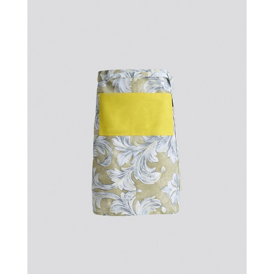 Εμπριμέ Ποδιά Μέσης με Κίτρινη Τσέπη Prato Μέσης (55x68cm)