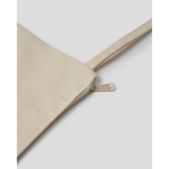 Εκρού Υφασμάτινο Νεσεσέρ Καραβόπανο με Φερμουάρ Dutch 35x12cm Εκρού