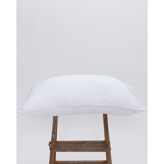 Σκληρό Μαξιλάρι Ύπνου με Μπεζ Ρέλι Studio 900gr 50x70cm 50x70cm Άσπρο