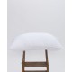 Σκληρό Μαξιλάρι Ύπνου με Μπεζ Ρέλι Studio 900gr 50x70cm 50x70cm Άσπρο