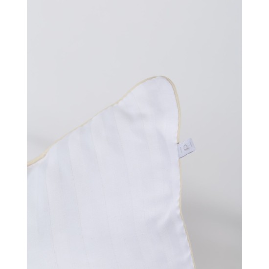 Σκληρό Μαξιλάρι Ύπνου με Μπεζ Ρέλι Studio 900gr 50x70cm 50x70cm Άσπρο
